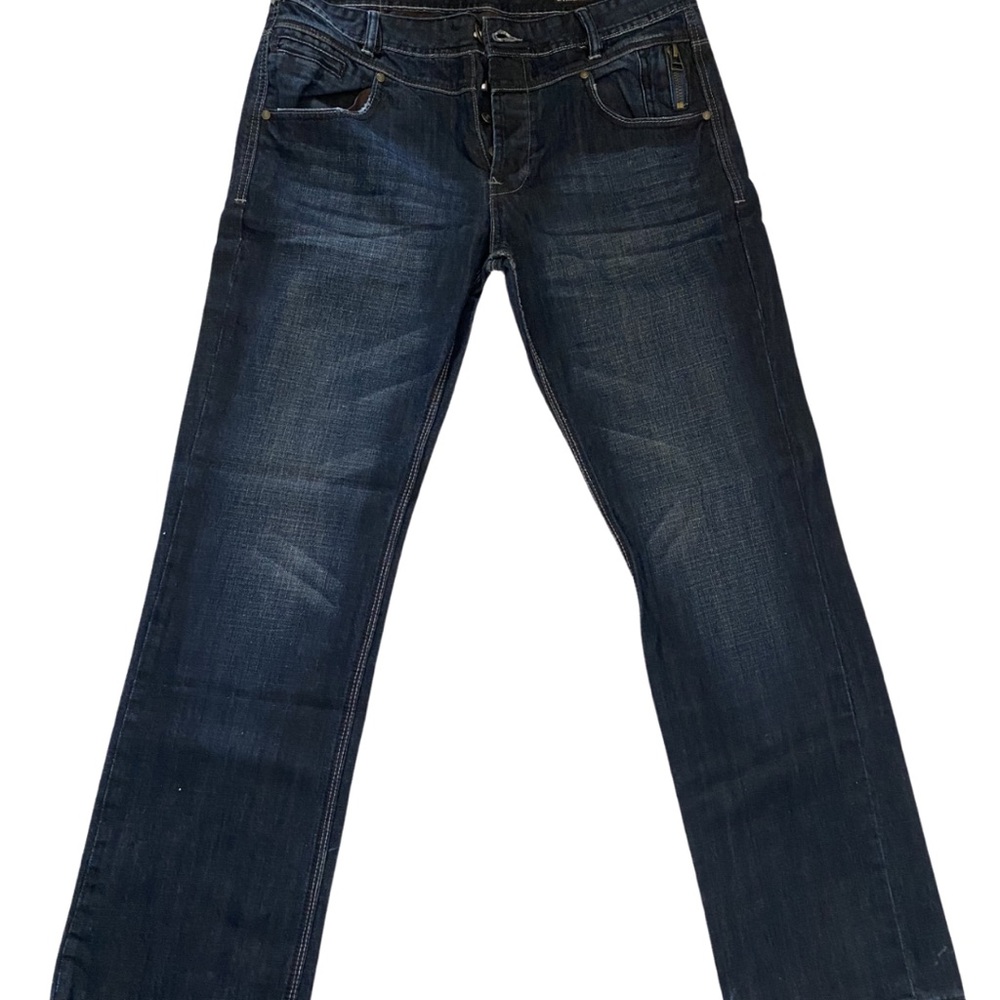 Urban Behavior Blue Straight Jeans Classic Style